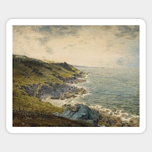 The Coast at Greville by Jean-Francois Millet Magnet